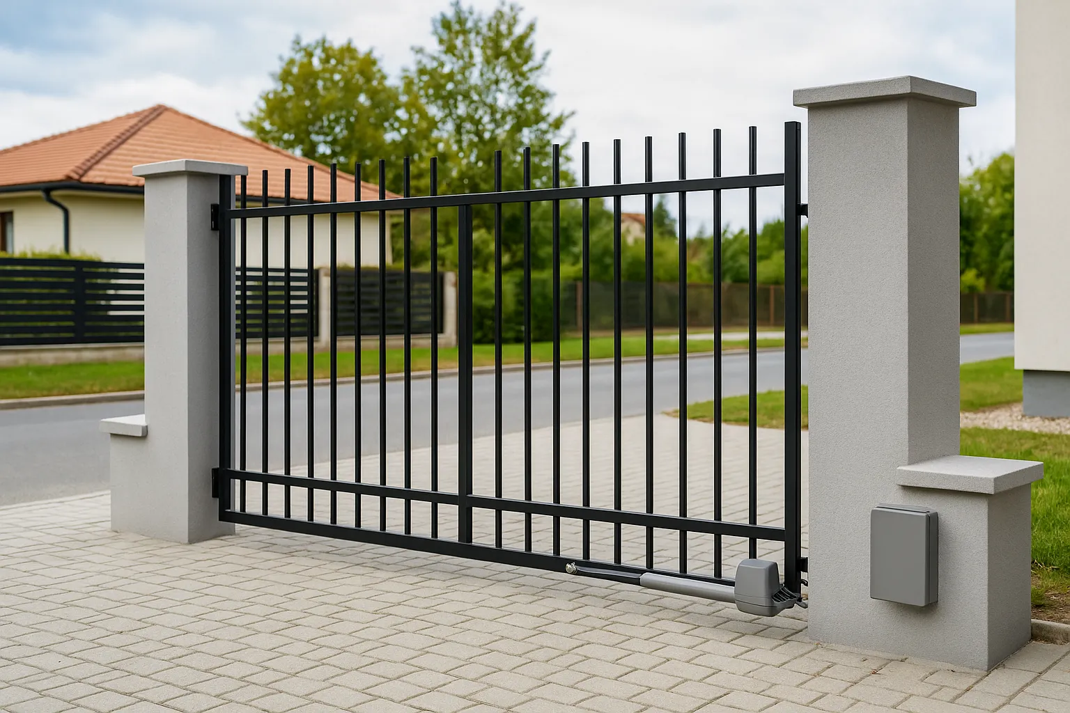 Otočná brána jednokřídlá